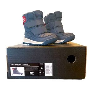 Sorel Unisex Toddler Whitney II Strap Waterproof Boots Gray Size 4